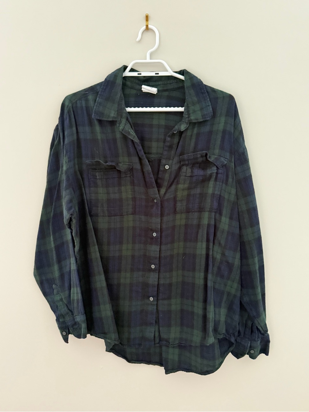 GAP Green/Blue Plaid Shirt